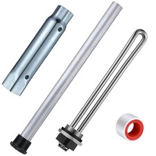 4 Pieces RV Water Heater Elements Include 1 Anode Rod 1 Electric Heater Element