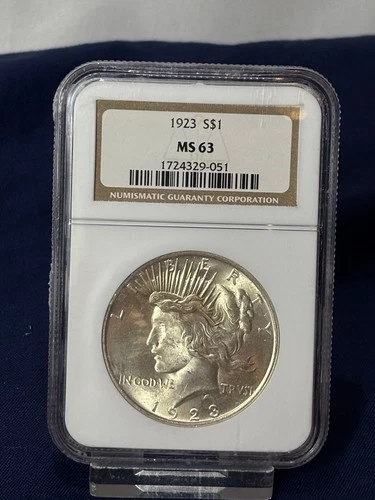 1923 Peace Dollar $1 NGC MS63