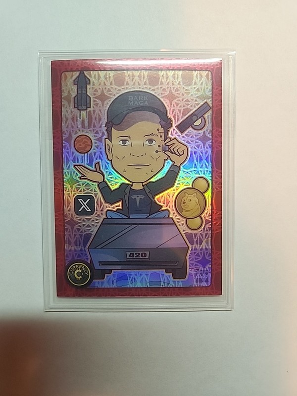 Cardsmiths Series 5 Elon Musk #31 Ruby Gemstone /25