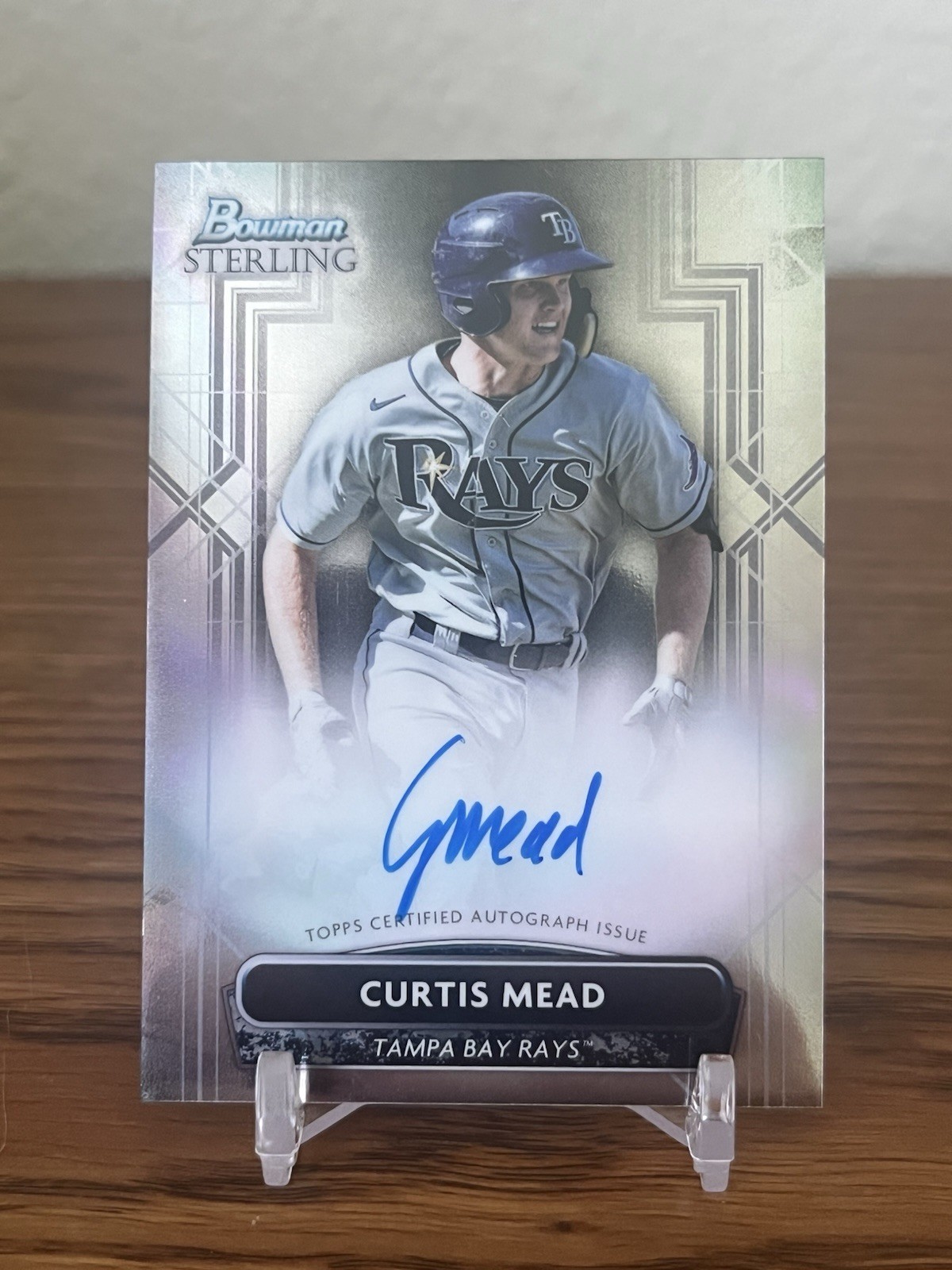 2022 Bowman Sterling Curtis Mead Auto #PA-CMD Rays Nationals