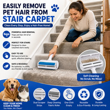 Reusable Pet Hair Remover Roller Lint Fur Cleaner for Sofa Carpet Bedding