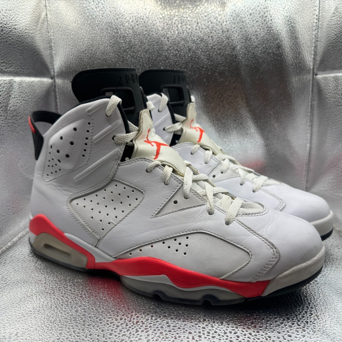 Size 11 - Air Jordan 6 Retro 2014 White Infrared Mens Athletic
