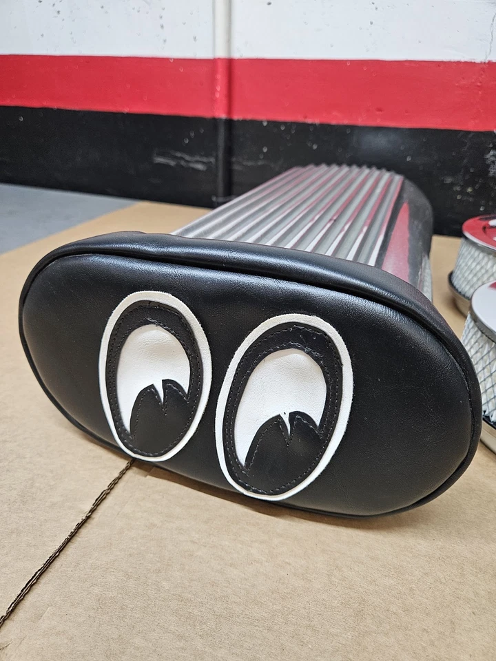 MOON HillBorn Style Finned Dual Quad 2X4 Four Barrel Polished Aluminum Scoop - image 2 of 4