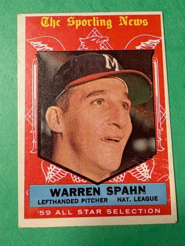 1959 Topps #571 Warren Spahn VG+ Condition SKU#37767