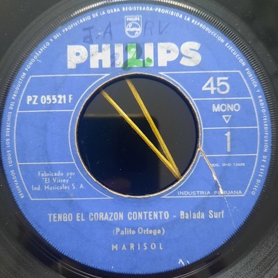 Marisol - Tengo El Corazon Contento / La Tarara 1960s GARAGE ROCKER PERU  7''