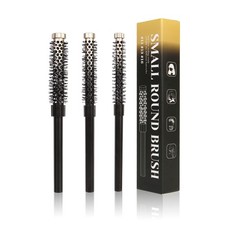 3 Pcs Small Round Brush Set for Blow Drying, 3/7 1/2 5/8 Inch Barrel Hair Bru...