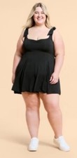 NWT Blogilates Target Sweetheart Romper Tie Bows Black Pop flex Plus Size 3X!!