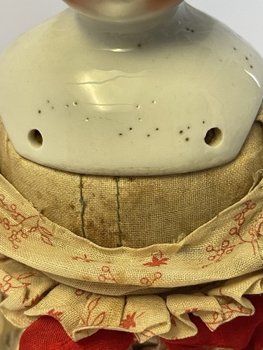 Bambola testa di Cina tedesca vintage alta 12" - Foto 6 di 19