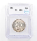 1954 Franklin Half Dollar MS65 ICG Beautiful Tone *1657