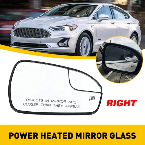 Right Passenger Side Door Wing Mirror Glass Heated For 2013 - 2020 Ford Fusion S