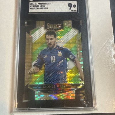 2016 Select Multi-Color Prizm Lionel Messi #2 SGC 9