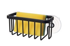 SunnyPoint NeverRust Kitchen & Bathroom Sink Caddy 6" x 2.5" x 2.65", Black
