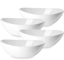 9" Serving Bowls for Wedding Decor, 36 OZ Porcelain Serving Dishes for Entert...