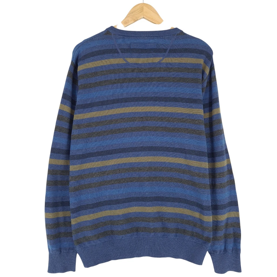 Camel Active Jumper Sweater Men Striped Wool Cotton Iw1 Size L - Image 3 of 4