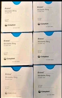 Coloplast #120307 Brava Moldable Rings  2.0mm New 7 Boxes of 10 70 count