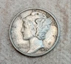 1934-D Mercury Dime 90% Silver Coin In Higher Grade = Veryfine Condition