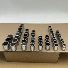 Vintage Craftman Vv 49pc Set Sae 38 Dr 126 Pt Socket Lot - 38-34 Vtg Usa