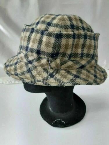 Chapeaux vintage beige pour femme
