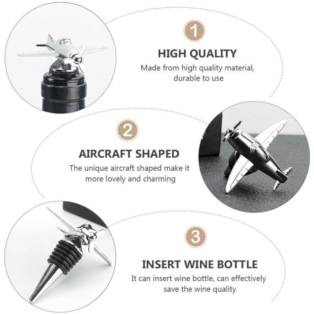 Airplane Shaped Wine Corks Wine Storage Wine Bottle Stoppers Bars