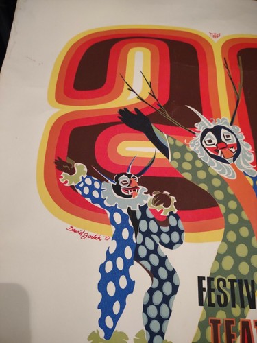Vintage poster Puerto Rico festival 1979 signed David Goitia - Picture 6 of 7