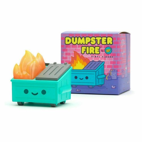 FIGURINE ART VINYLE URBAIN LIL DUMPSTER FIRE par 100 % souple. Dunny pop kawaii jouet de bureau - Photo 1/10