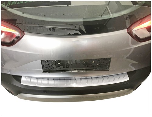 Protector de parachoques trasero cromado cepillado para Vauxhall Opel Crossland X 2017-UP - Imagen 4 de 10