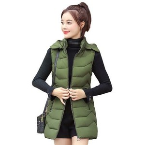 mid length puffer vest