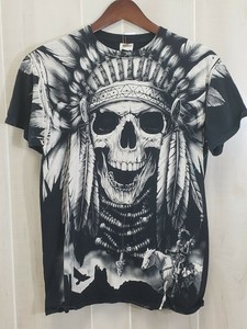 Indian skull tocado Gráfico Camiseta 