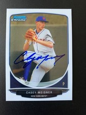 Casey Meisner Signed 2012 Bowman Chrome Card New York Mets Autograph COA