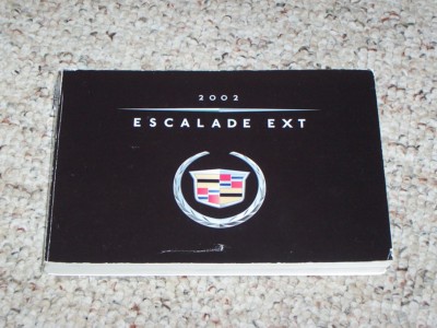 2002 Cadillac Escalade EXT Pickup Truck Owner Owner's Manual User Guide 6.0L  