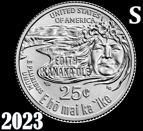 2023-S American Women Quarters Edith Kanakaole Proof — photo from the most recent tracked eBay sale