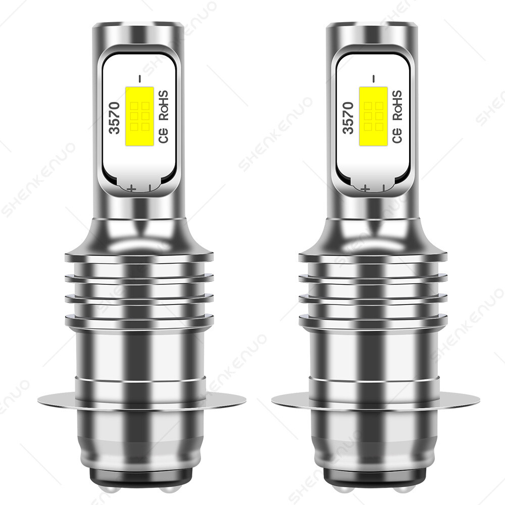 6000K LED Headlight Bulbs Kit For Yamaha Big Bear 400 YFM400 2WD/4WD (2000–2001) – H6M/BA20D – 5-Year Warranty