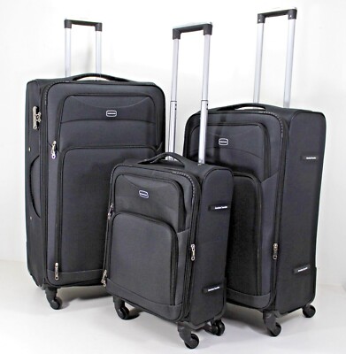 4-Rad Trolley Leichter Koffer Gepäck Set Handgepäck Kabine Reisetasche