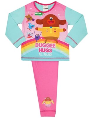 Mädchen Cbeebies Hey Duggee Schlafanzug Umarmungen rundum! Regenbogen Alter 1,5-5 Jahre