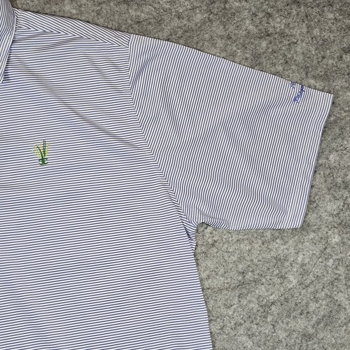 Donald Ross Men's XL Cobblestone Creek Golf Country Club Shirt Purple Striped - Picture 5 of 8
