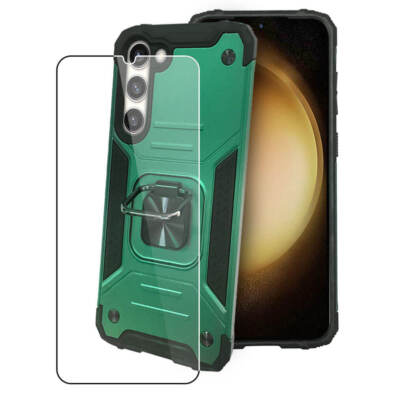 Hülle Für Samsung Galaxy S23+ Plus Starke Robuste Green