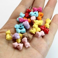 500 Mixed Color Acrylic Cute 3D Cat Beads 15mm DIY Bracelet Earring Craft