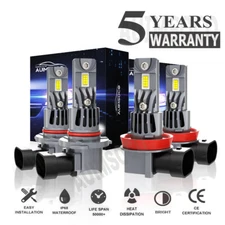 For Kenworth T680 T880 2014-2023 Combo LED Headlight High Low Beam Bulbs Kit CSP