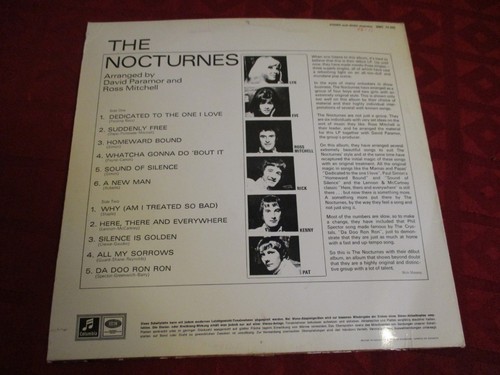 LP THE NOCTURNES Same David Paramor & Ross Mitchell PROMO EMI COLUMBIA GER - Picture 2 of 3
