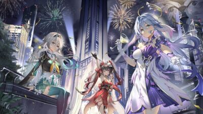 Anime firefly honkai star rail robin sparkle bead Stitched Gaming Mat Desk