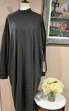 Essentials Long Sleeve Core Jersey La Tee Dress Size XXL