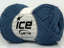 8-Skein Lot Lorena Bamboo Yarn fine summer 8x50g Jeans Blue