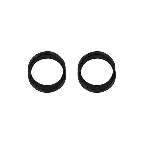 Pair of Surgical Steel PVD Black Double Flare Ear Tunnels Earlets Gauges Plugs - Picture 94 of 108