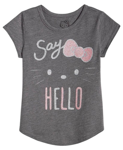 Hello Kitty Little Girls Cotton T-Shirt - Picture 2 of 2
