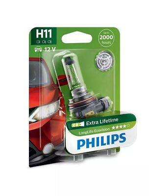 Philips H11 12V 55W PGJ19-2 LongLife EcoVision 1pc
