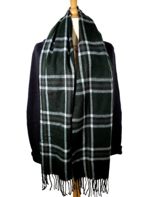 French Connection FCUK Plaid Tartan Check Scarf 64