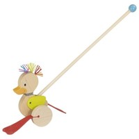 Schiebetier Punk-Ente Holz-Schiebetier Schiebeente Goki 54882