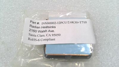 RADIAN INM40002-12PCU/2.6K30+T710 HEATSINK COPPER 11.6MM TALL