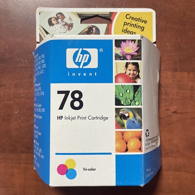 Genuine HP 78 Tri-Color Ink Cartridge Expired February 2006 NEW SEALED ...