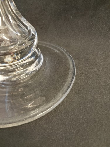 Große Vintage Böhmische Kristallglas Sellerie Vase, Hurricane Vase/Milchshake Vase - Bild 4 von 11